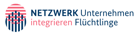 Netzwerk Unternehmen integrieren Flüchtlinge Logo