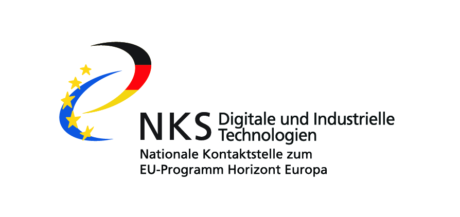Nationale Kontaktstelle Digitale und Industrielle Technologien zum EU-Programm Horizont Europa Logo