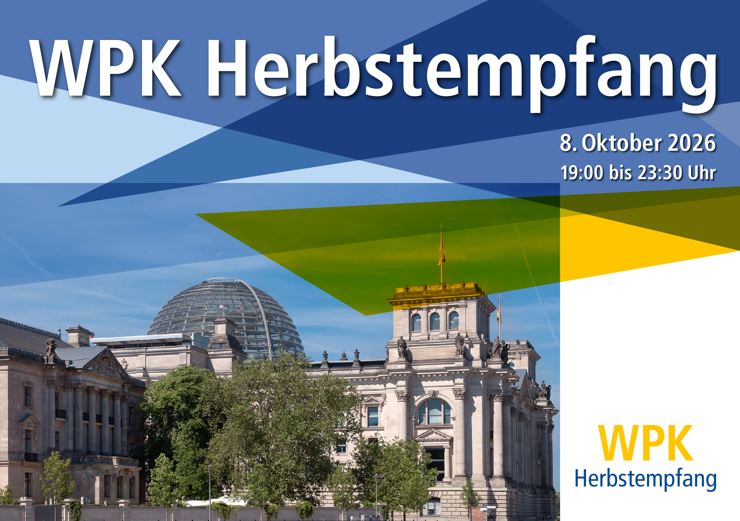 Header WPK Herbstempfang 2026 - 8. Oktober 2026 19:00 bis 23:30 Uhr
