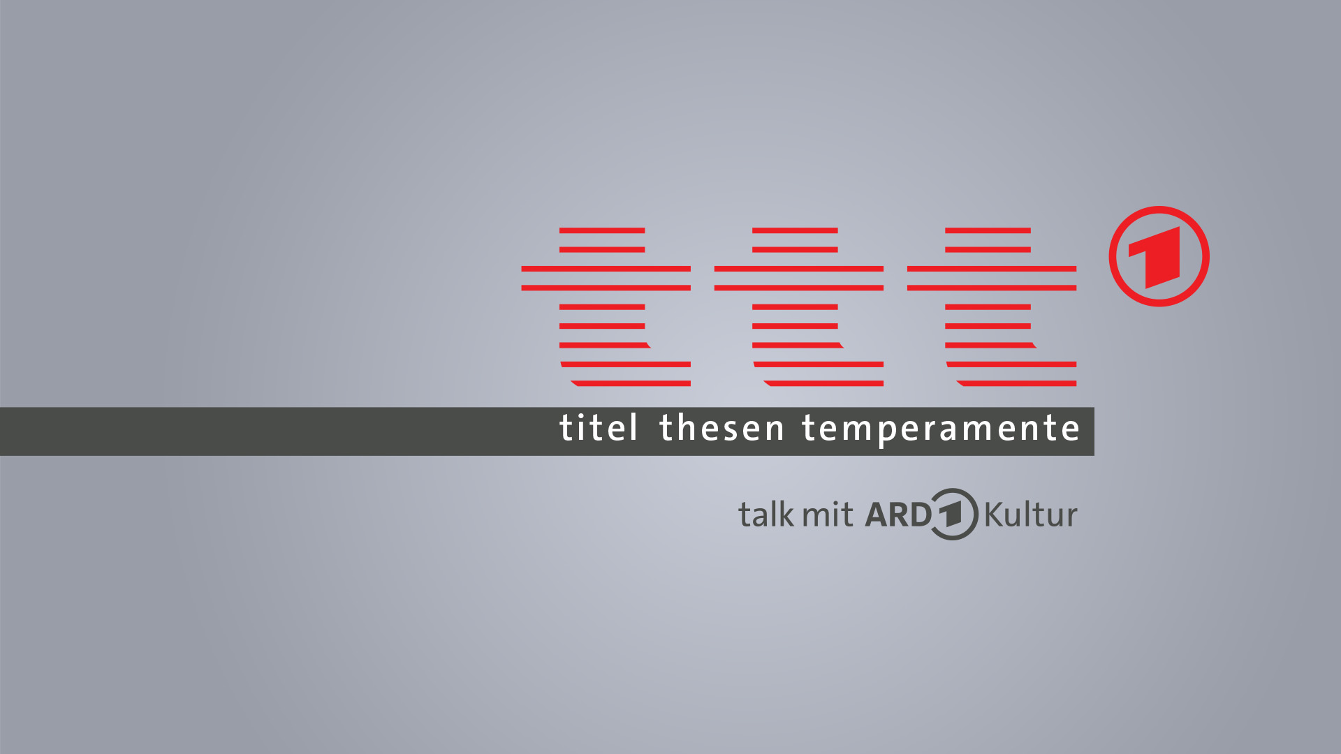 Einladung ttt talk mit ARD Kultur am 8.10.2026 in Frankfurt/Main