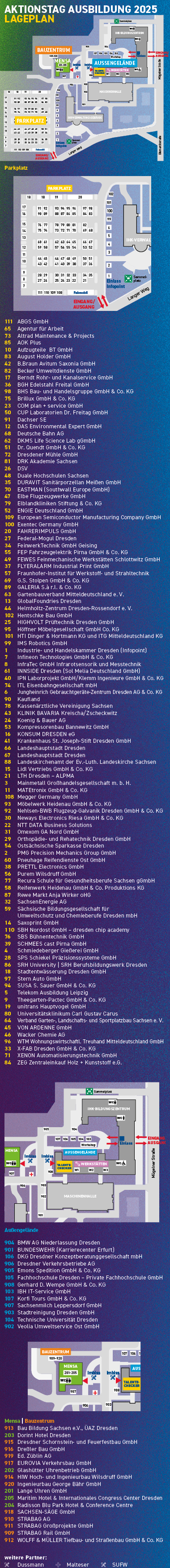 Lageplan zum Aktionstag Ausbildung