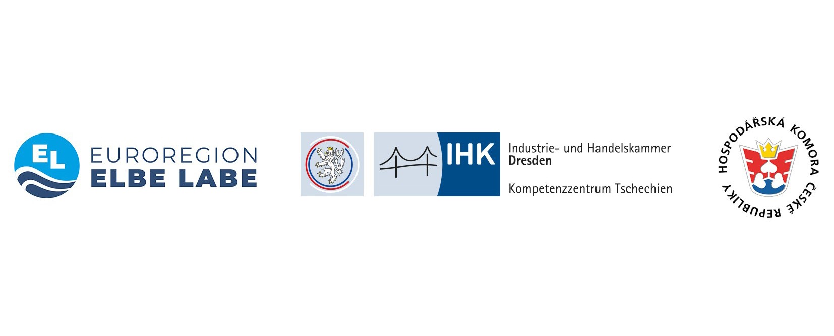 Logos Euroregion Elbe Labe, Industrie und Handelskammer Dresden, Handelskammer der Tschechischen Republik